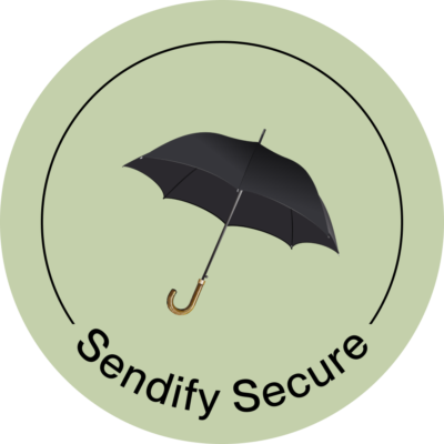 Sendify Secure sticker